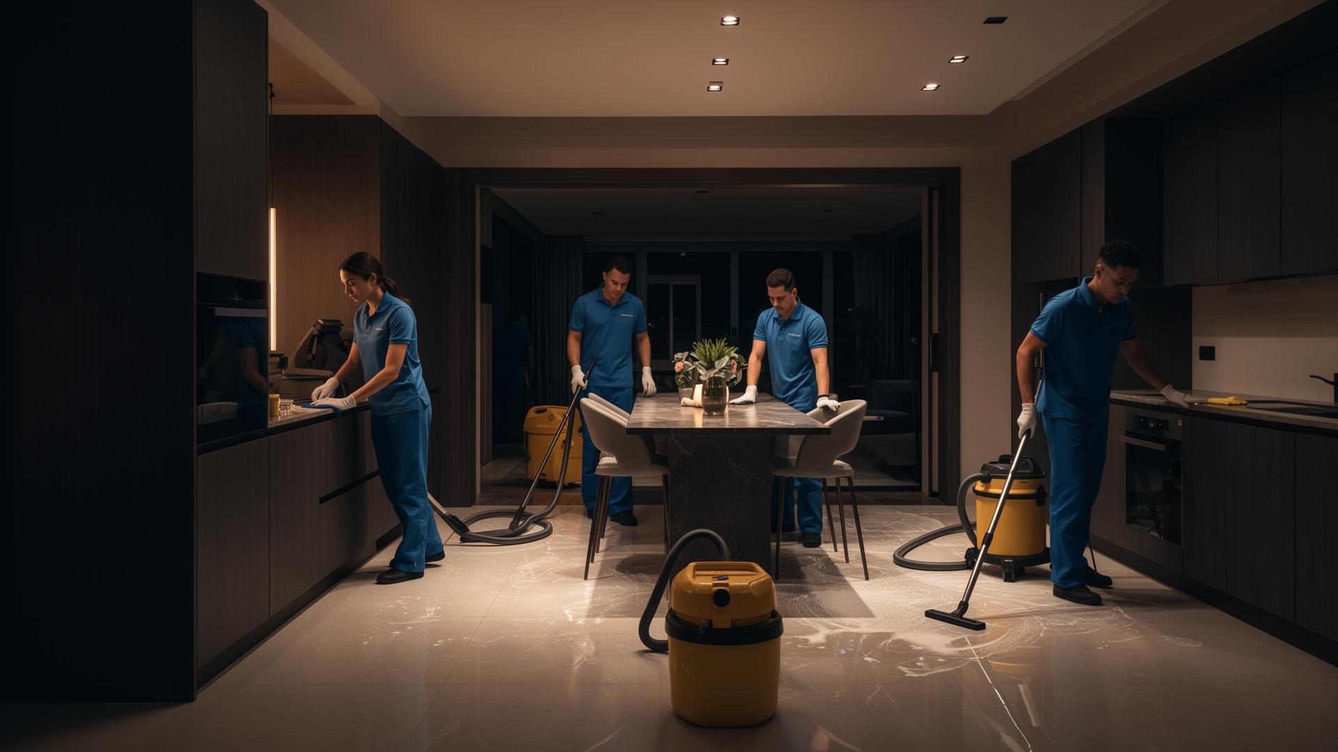 Cleaning Marketing professionals at work